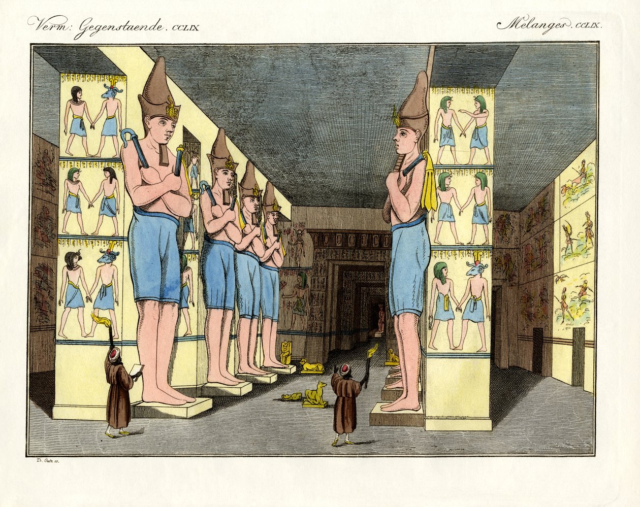 El interior del gran templo de Ypsambul de German School