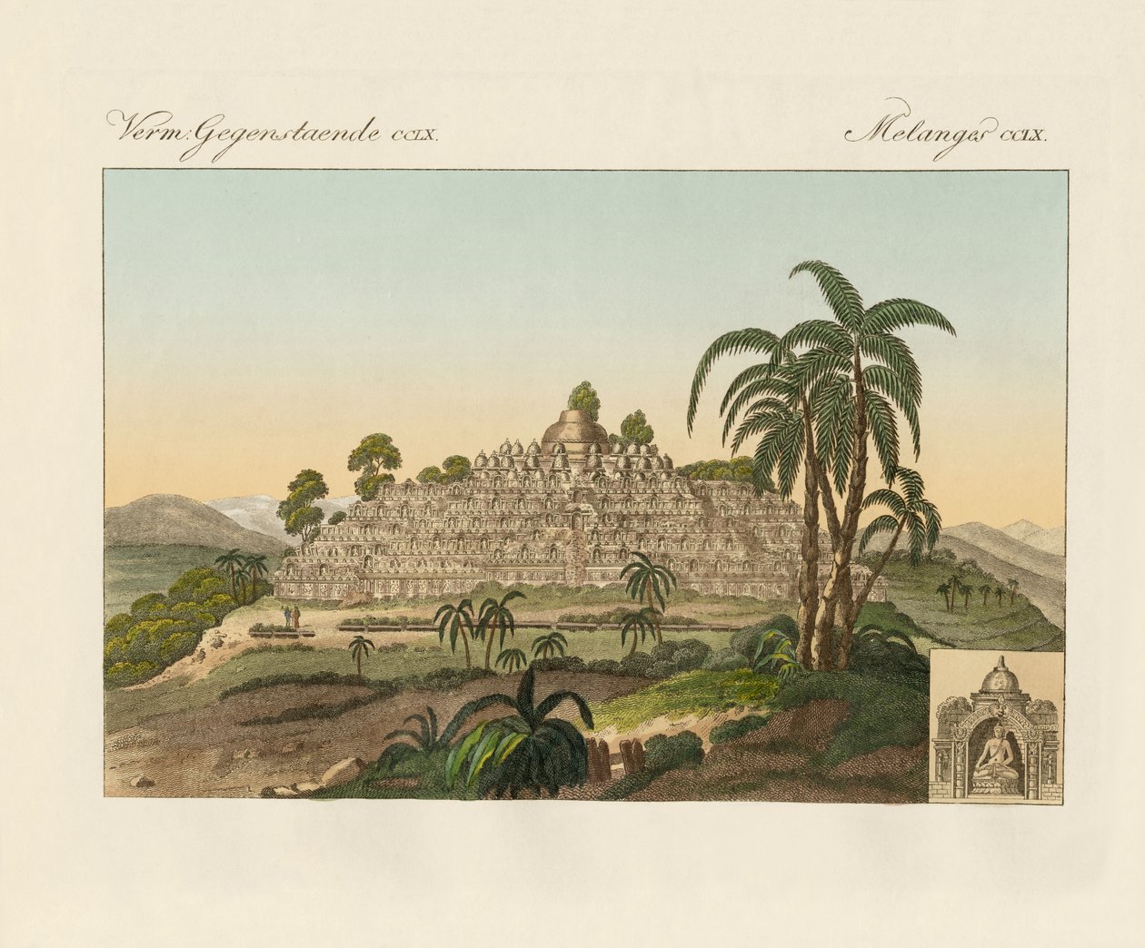 El templo de Buda de Borobudur en Java de German School