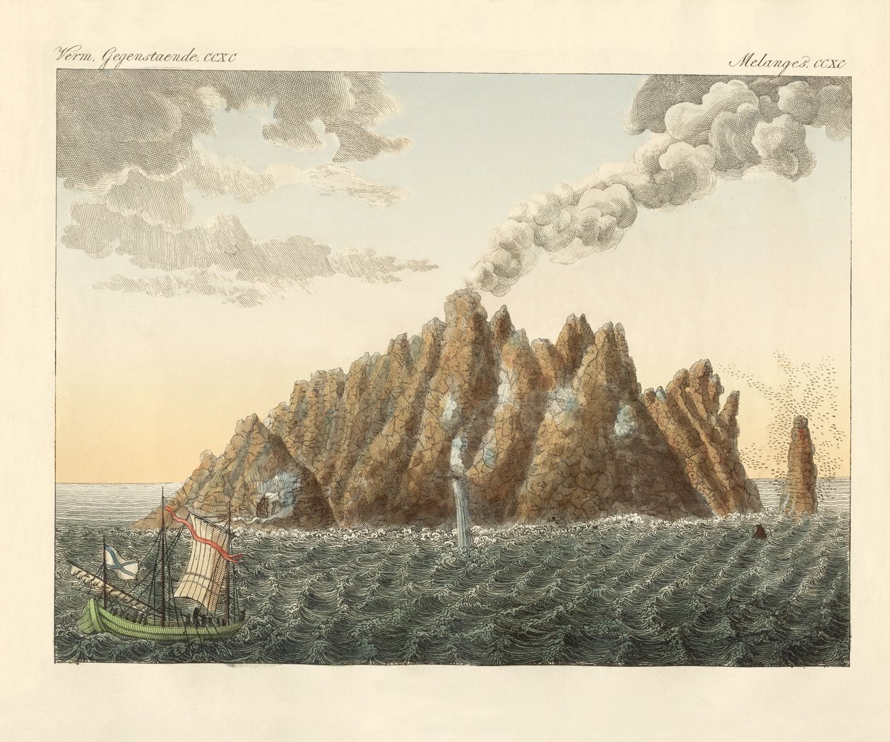 La isla volcánica de San Juan el Teólogo de German School