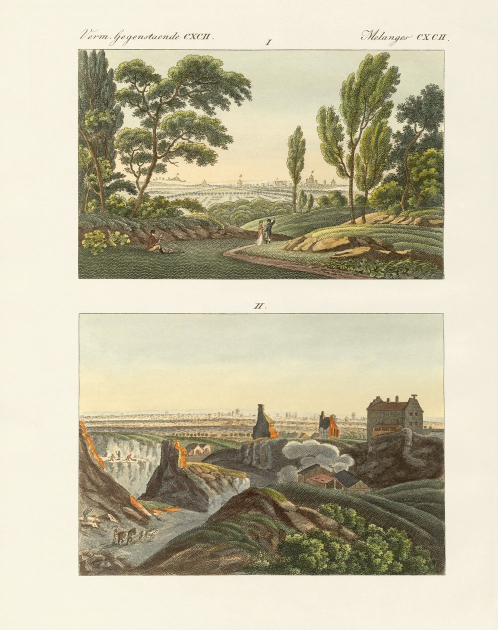 Dos vistas de París de German School