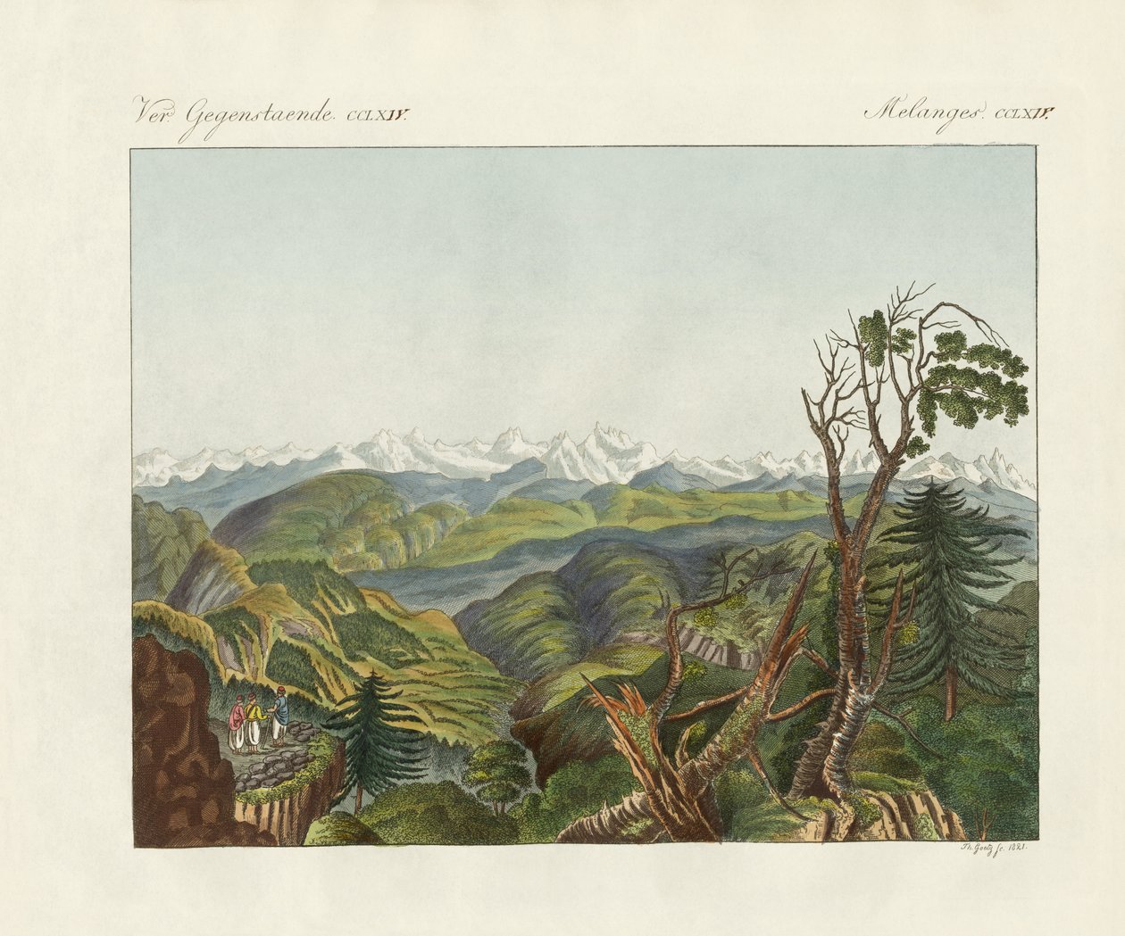 Dos vistas del Himalaya de German School