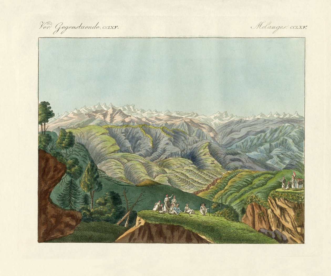 Dos vistas del Himalaya de German School