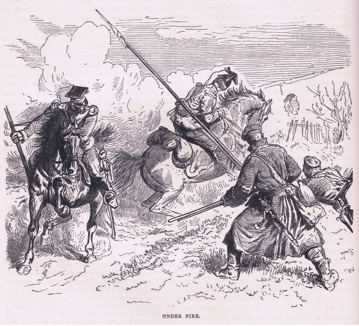 Bajo fuego, Historia de la guerra entre Francia y Alemania de Cassell publicada por Cassell and Company Limited, c.1890 de German School