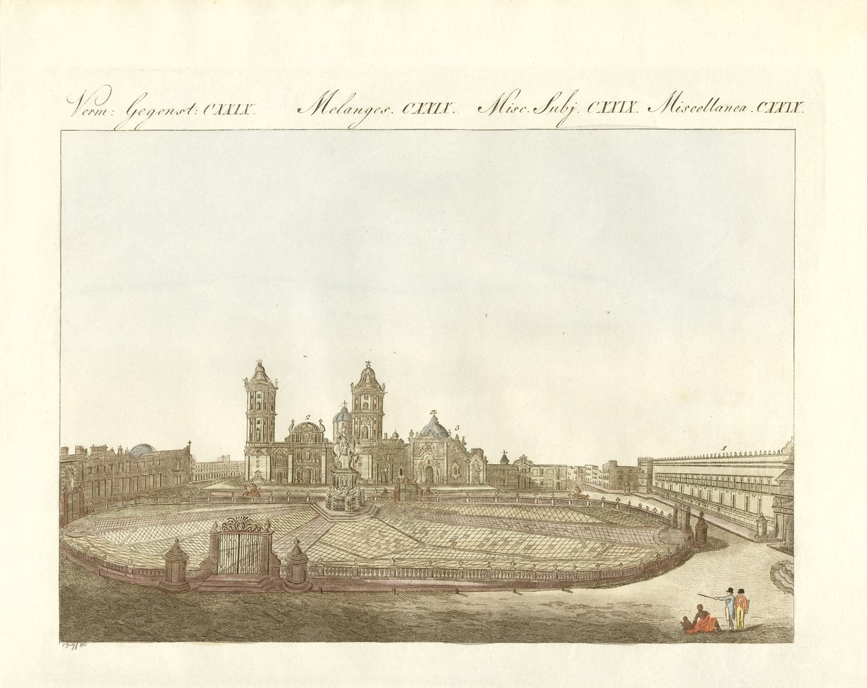 Vista de la Gran Plaza de la Ciudad de México en América de German School