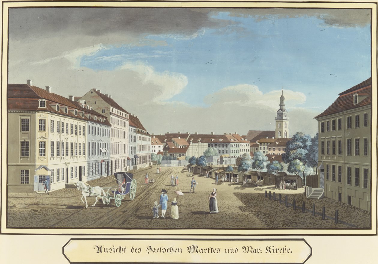 Vista del Hackescher Markt y la Iglesia de Santa María, Berlín de German School