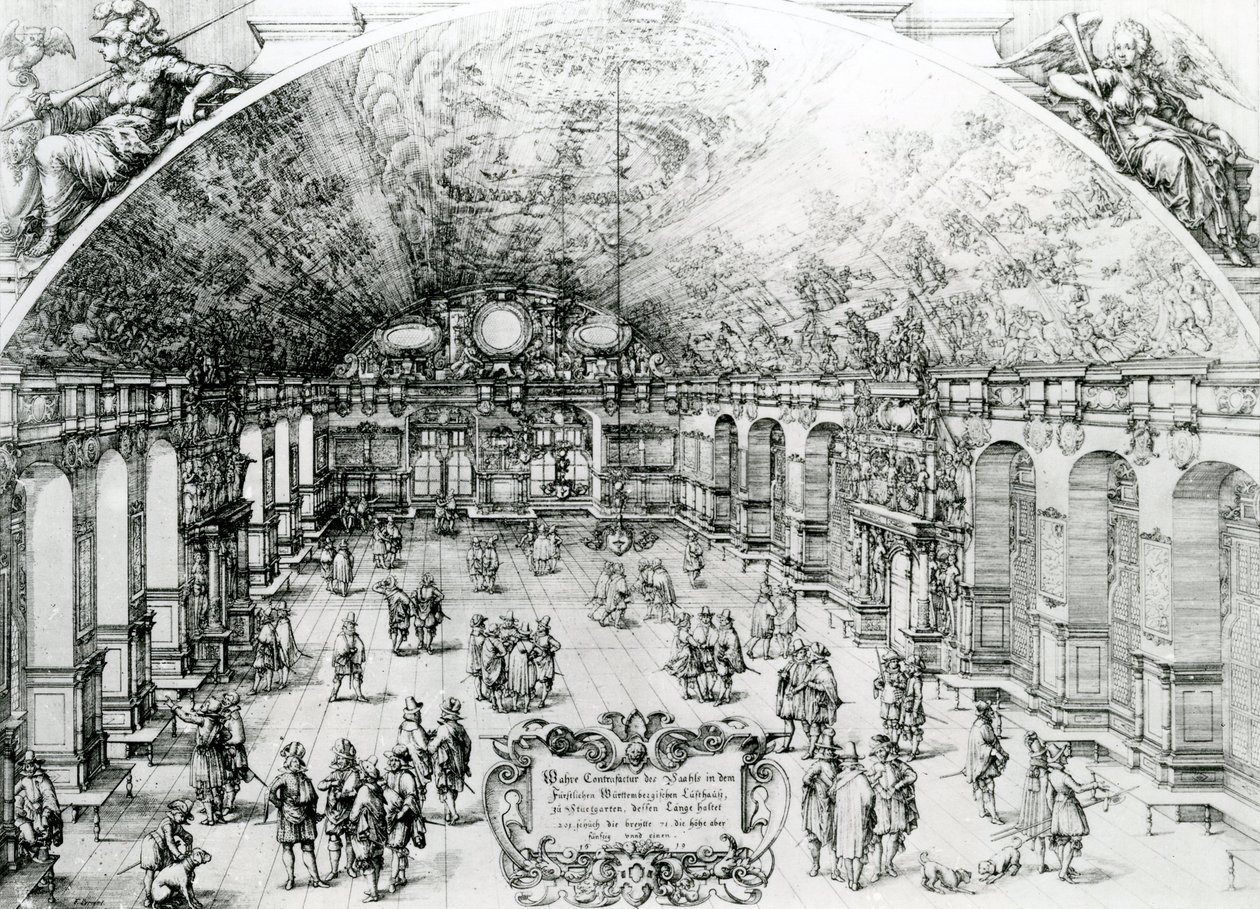 Vista del Interior del Lusthaus en Stuttgart de German School