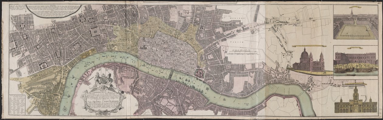 Londres y Westminster y también suburbio de Southwark de German School