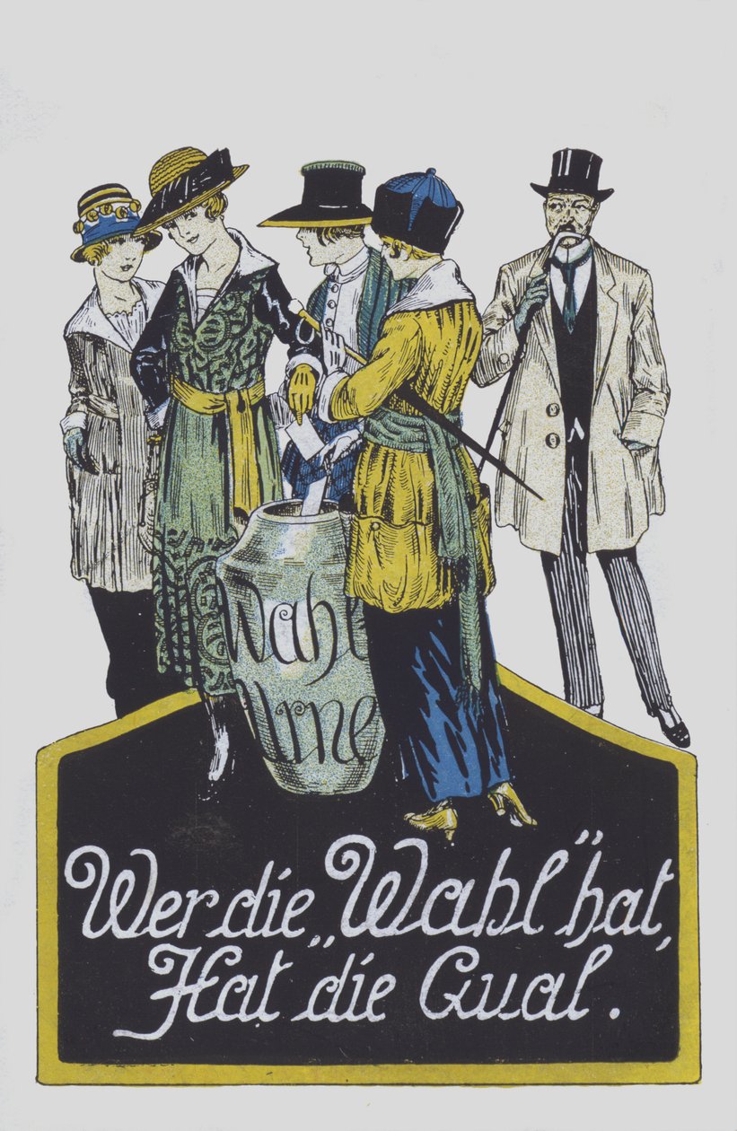 Quien tiene el voto tiene el tormento (litografía en color) de German School