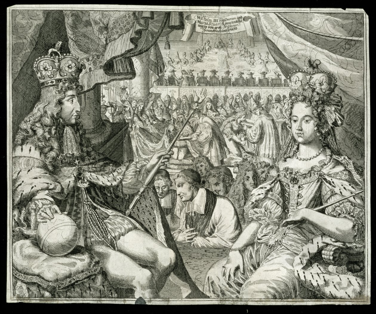 Guillermo III y María II, Rey y Reina de Gran Bretaña e Irlanda de German School