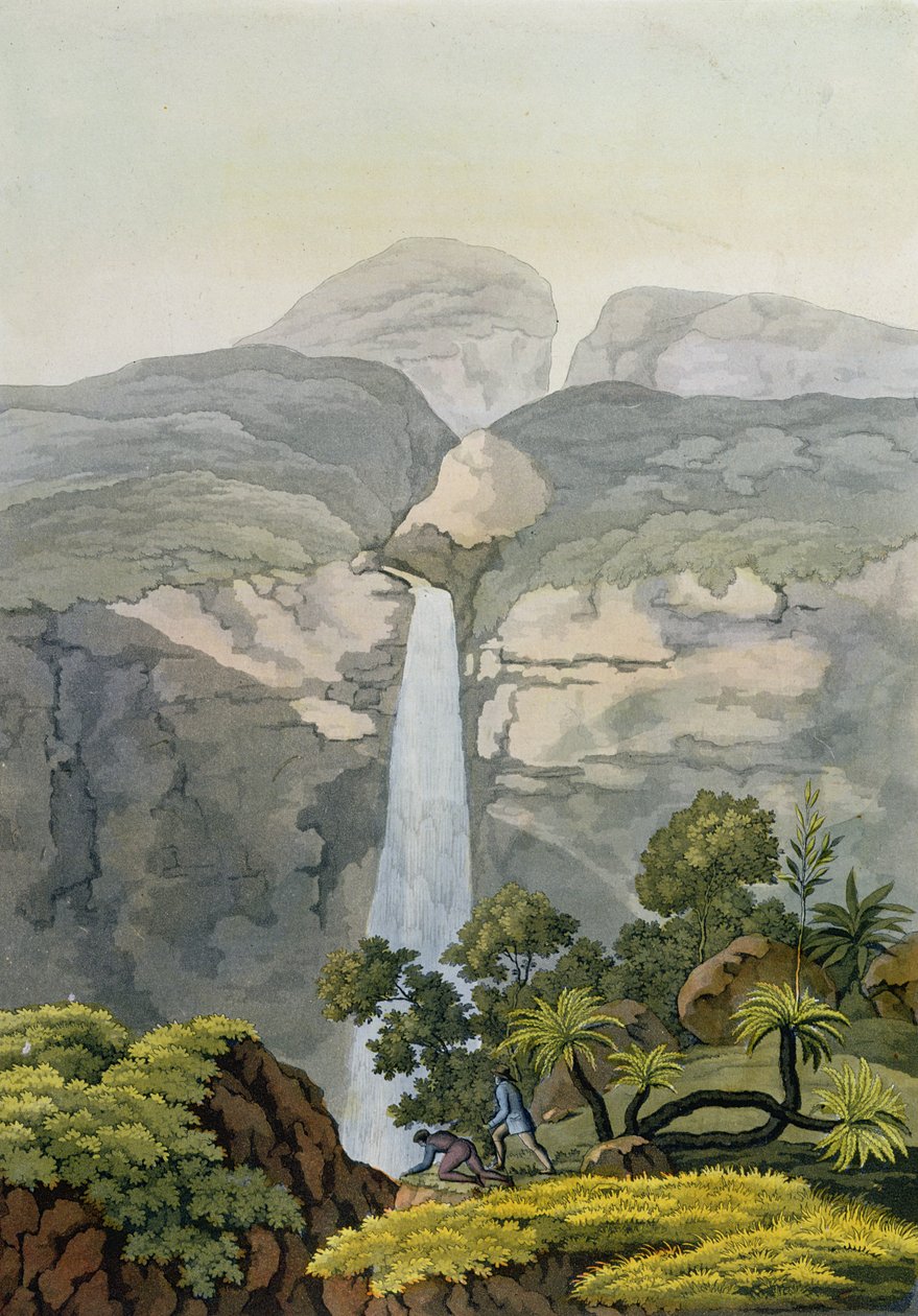 Cascada del río Vinagre, cerca del volcán Puracé, Nueva Granada, Brasil de Gerolamo Fumagalli