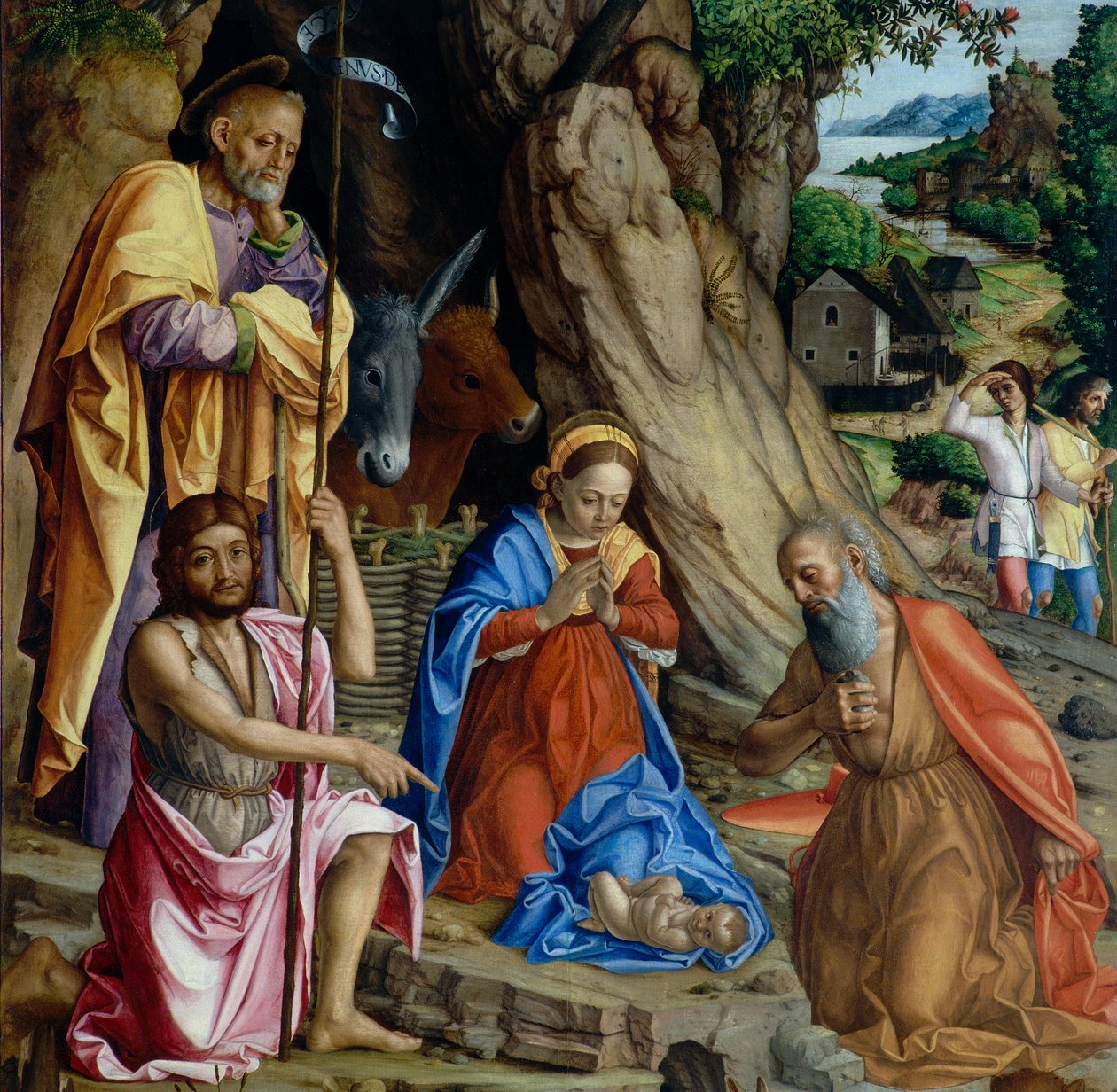 La Natividad (detalle), c.1494-1555 de Gerolamo dai Libri