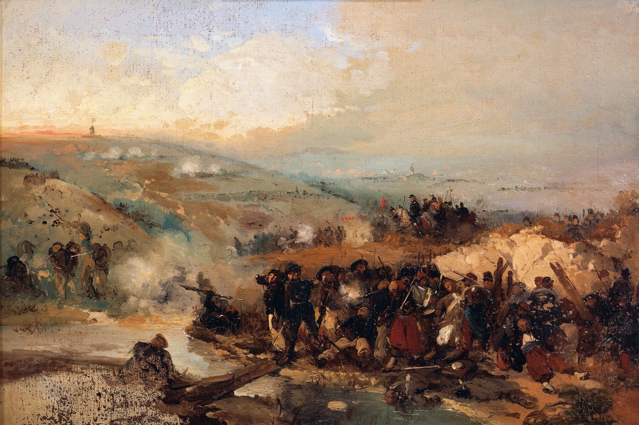 Captura de la Torre de Malakoff, por Gerolamo Induno de Gerolamo Induno