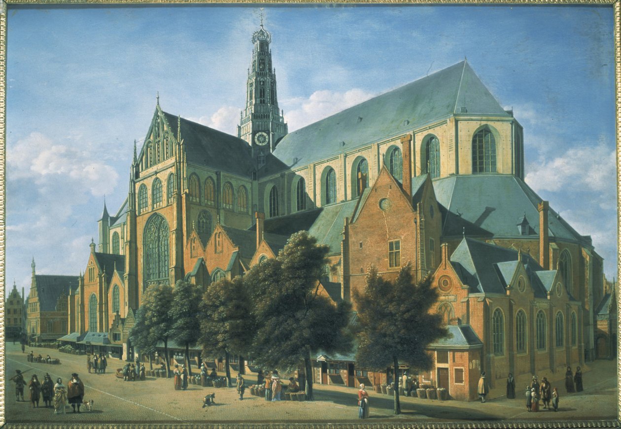 Iglesia de San Bavón desde el sureste de Gerrit Adriaensz Berckheyde