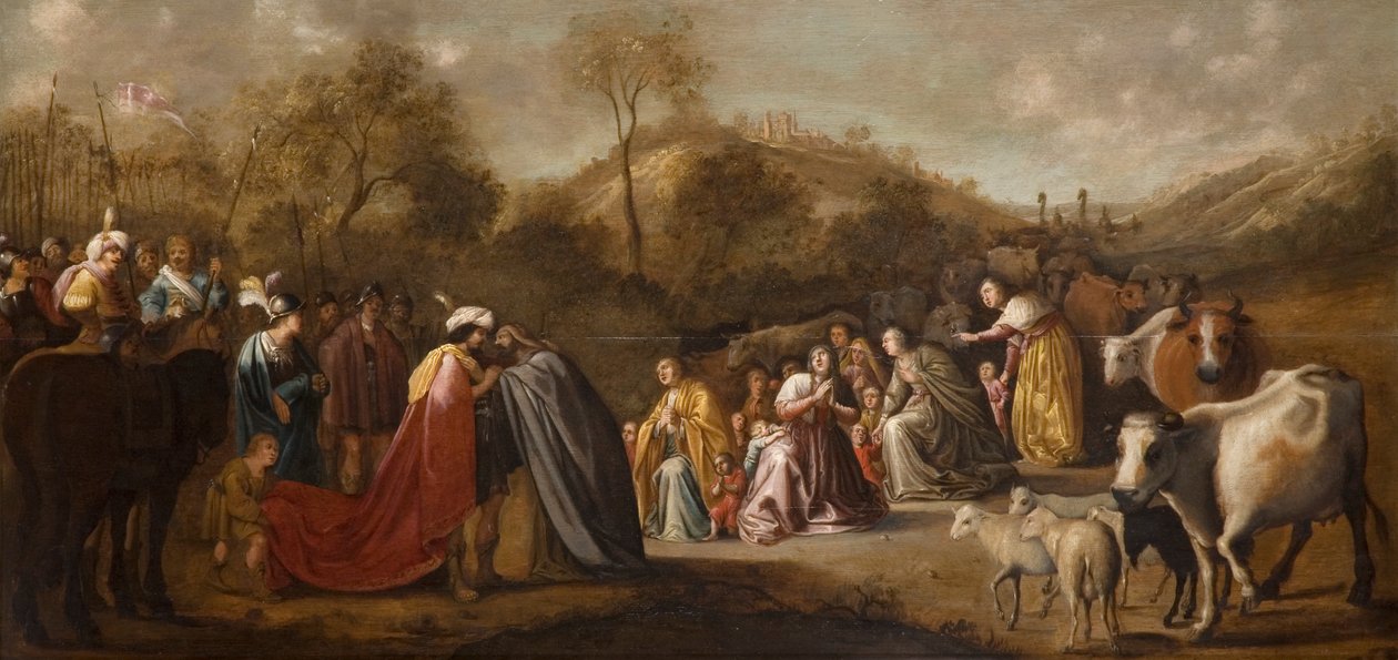 El Encuentro de Jacob y Esaú de Gerrit Claesz Bleker
