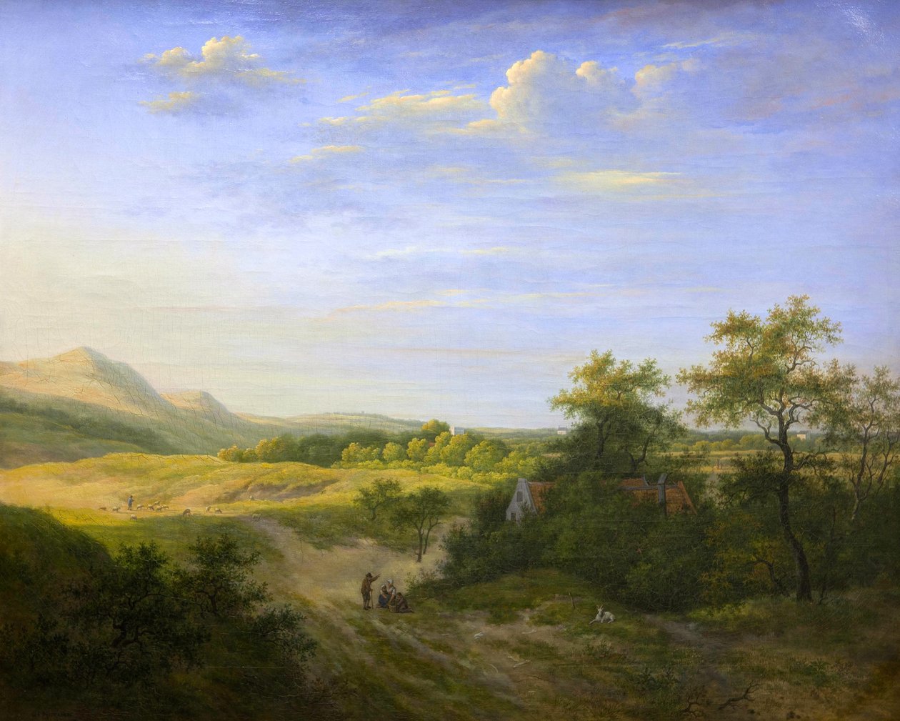 Paisaje de dunas cerca de Haarlem de Gerrit Jan Michaëlis