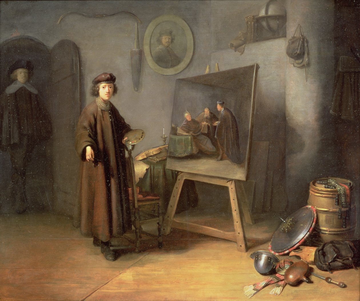 Un Pintor en su Estudio de Gerrit Dou