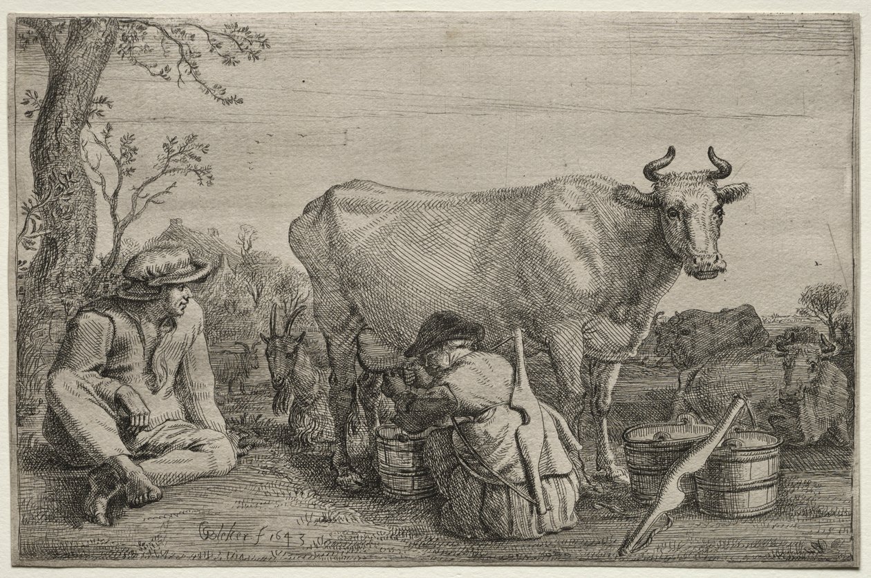 La lechera de Gerrit Claesz. Bleker