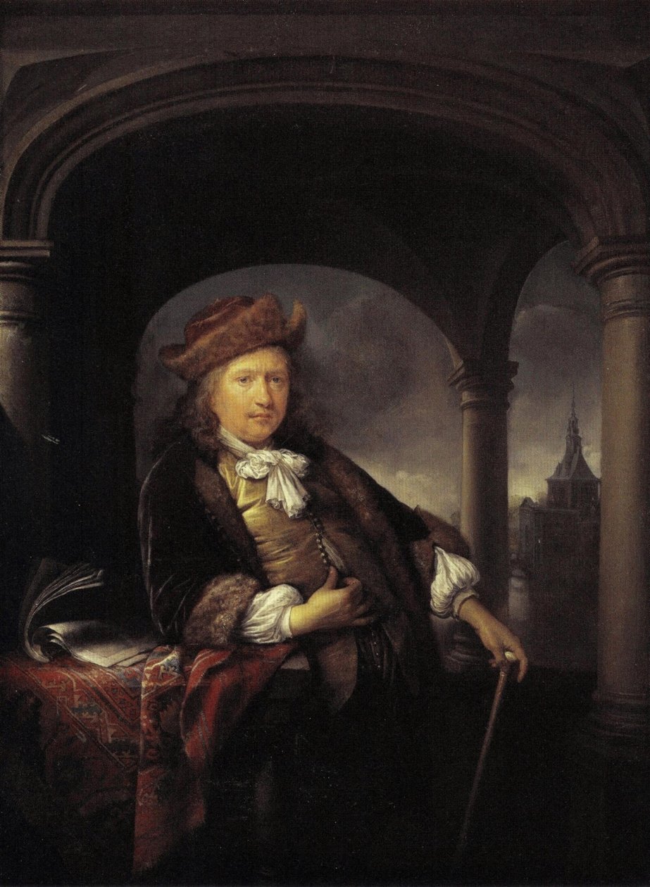 Autorretrato a los cincuenta años de Gerrit Dou