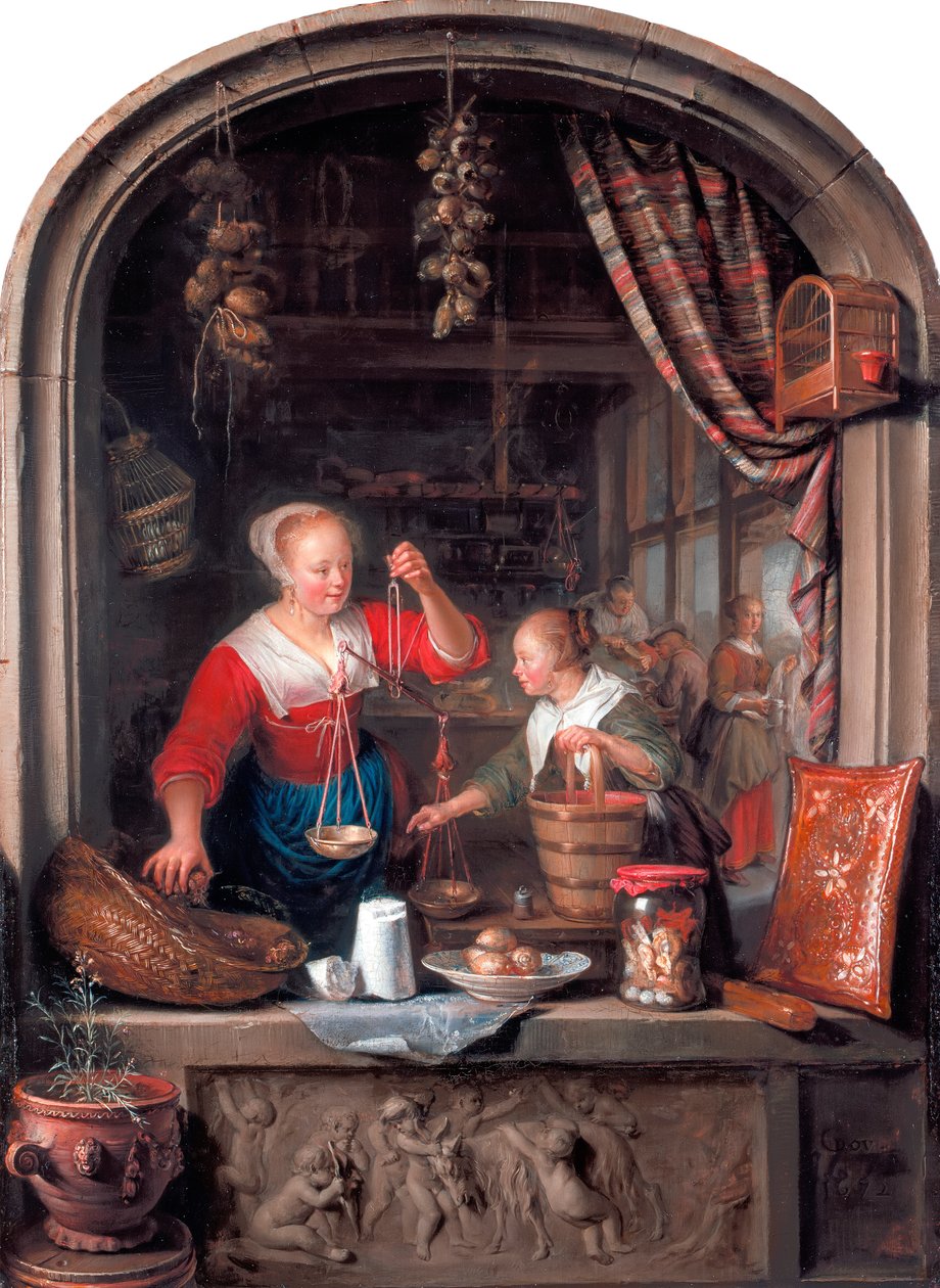 La tienda de ultramarinos de Gerrit Dou
