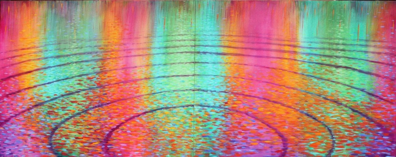 4ª Sinfonía, 2015 (acrílico sobre lienzo) de Gerrit Greve