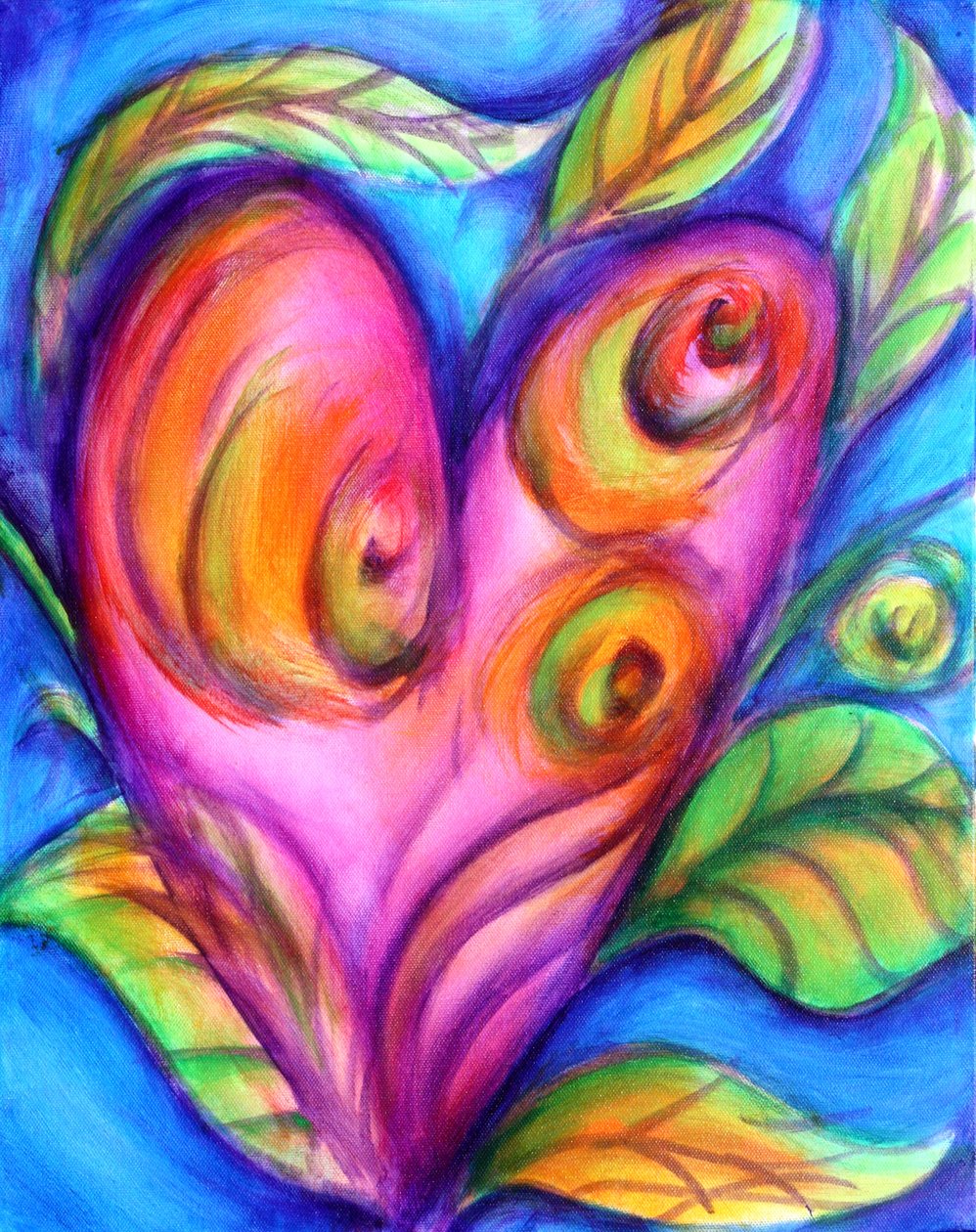 G Hearts 03, 2016 (acrílico sobre lienzo) de Gerrit Greve