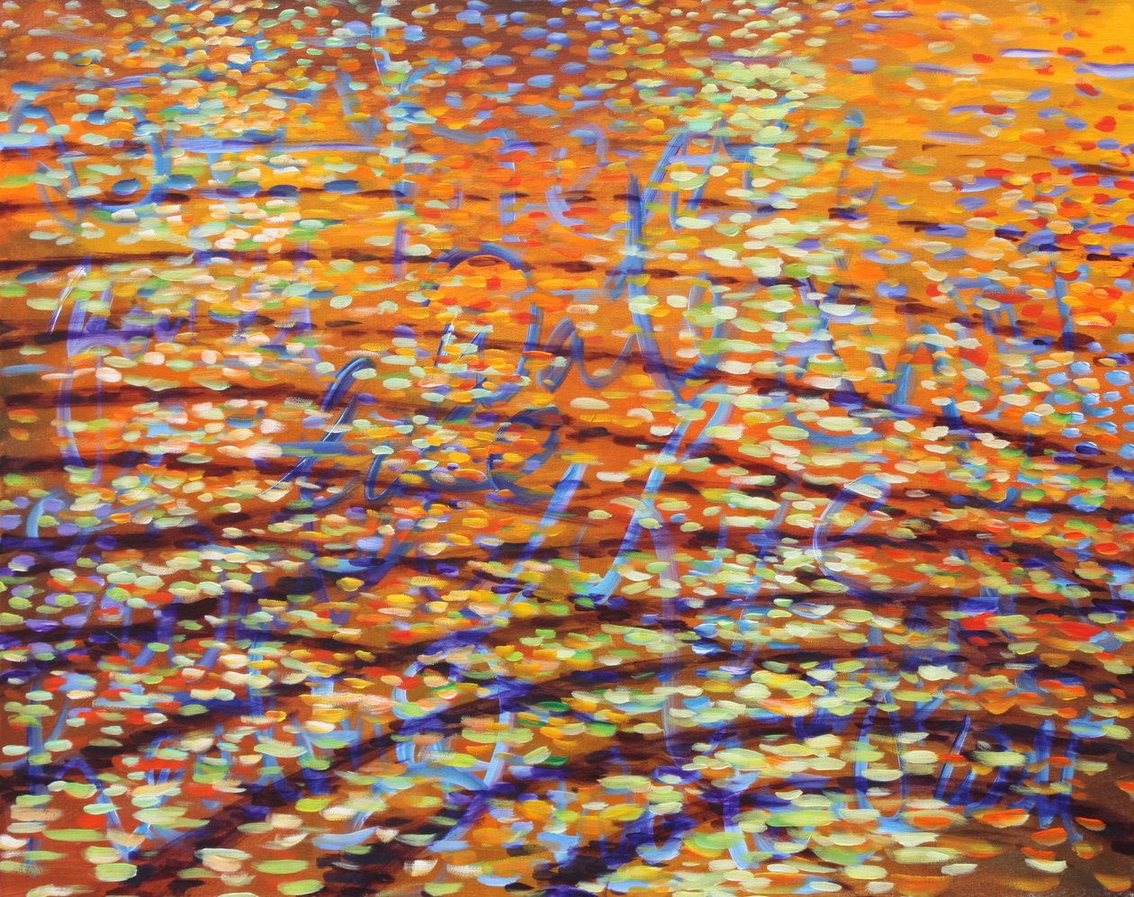 Healing Waters Ripples, 2009 (acrílico sobre lienzo) de Gerrit Greve