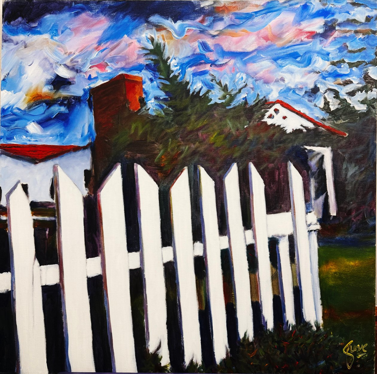 La casa de la esquina (Picket Fence nº 2) de Gerrit Greve