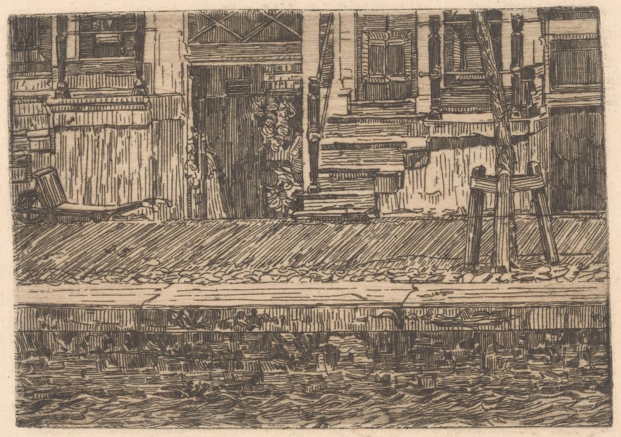 Muelle en el que se encuentran los trenes de alta velocidad de Gerrit Haverkamp (signed by artist)
