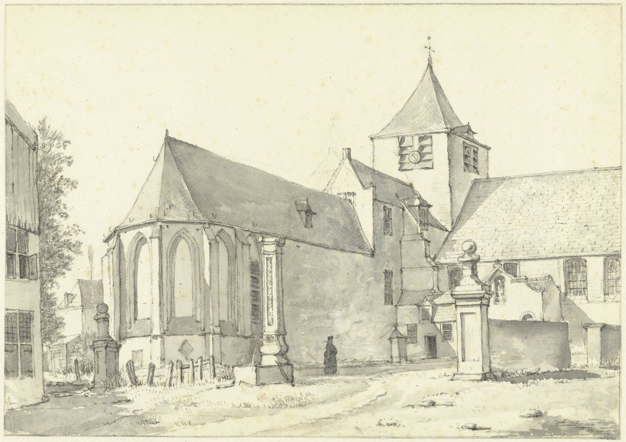 La iglesia en Laeken cerca de Bruselas de Gerrit Lamberts