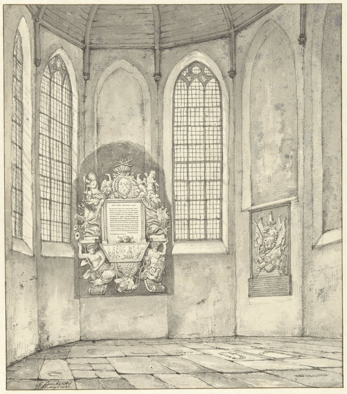 Tumba de Anthony Pieterson en la iglesia de Monster de Gerrit Lamberts
