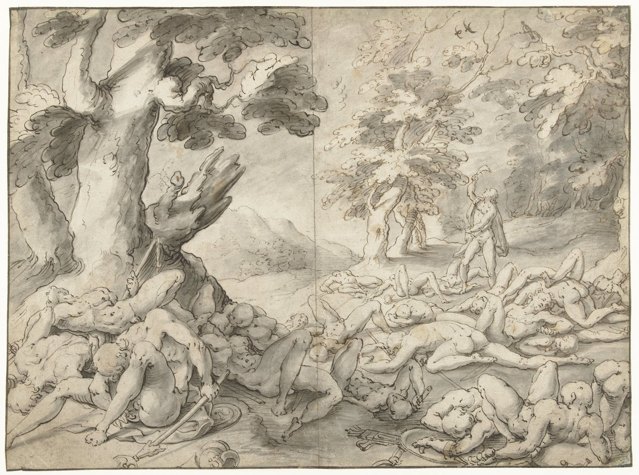 Sansón tras derrotar a los filisteos de Gerrit Pietersz. Sweelink