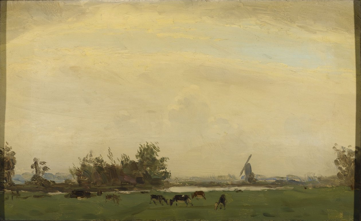 Paisaje de pradera en el Spaarne de Gerrit Willem Dijsselhof