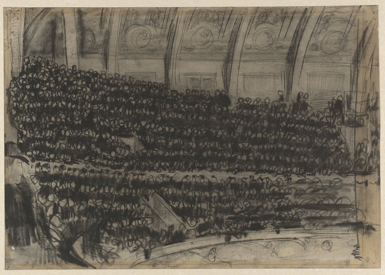 Espectadores en las gradas del Circo Carré de Gerrit Willem Dijsselhof