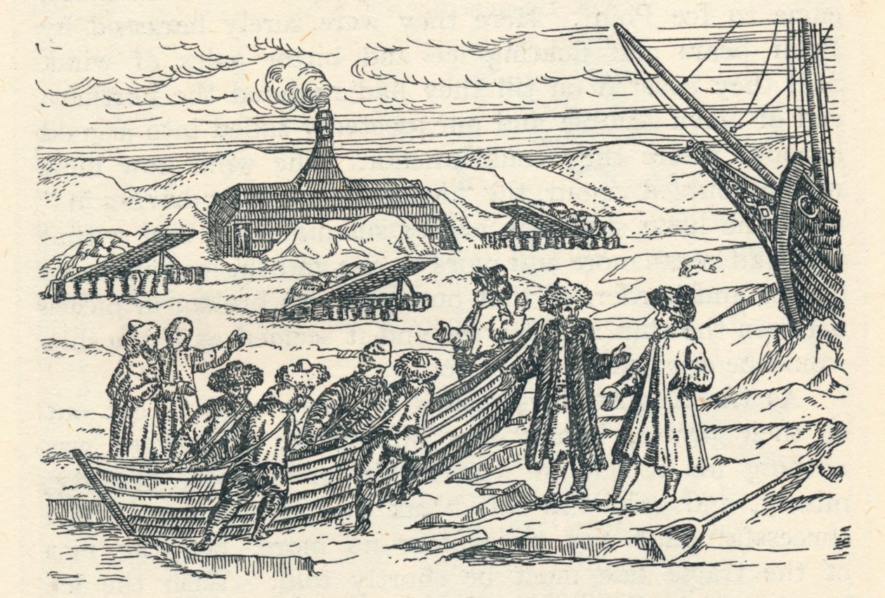 Barents en el Ártico: Cabaña en la que pasamos el invierno de Gerrit de Veer