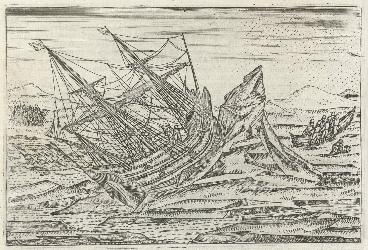 Descripción verdadera de tres viajes marítimos muy admirables.... de Gerrit de Veer
