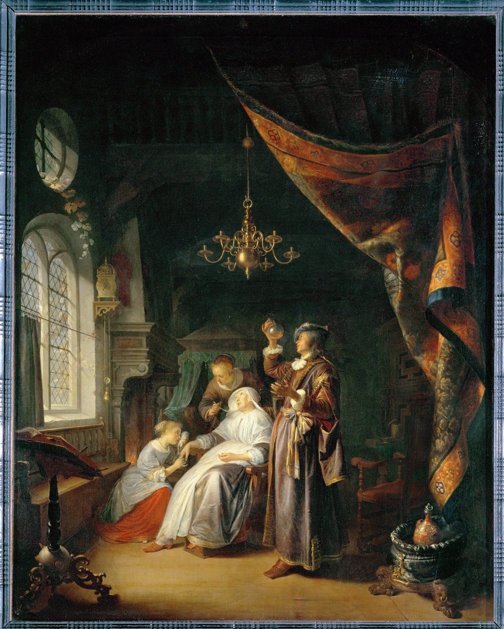 La femme hydropique - la mujer hidrópica ... de Gerrit or Gerard Dou