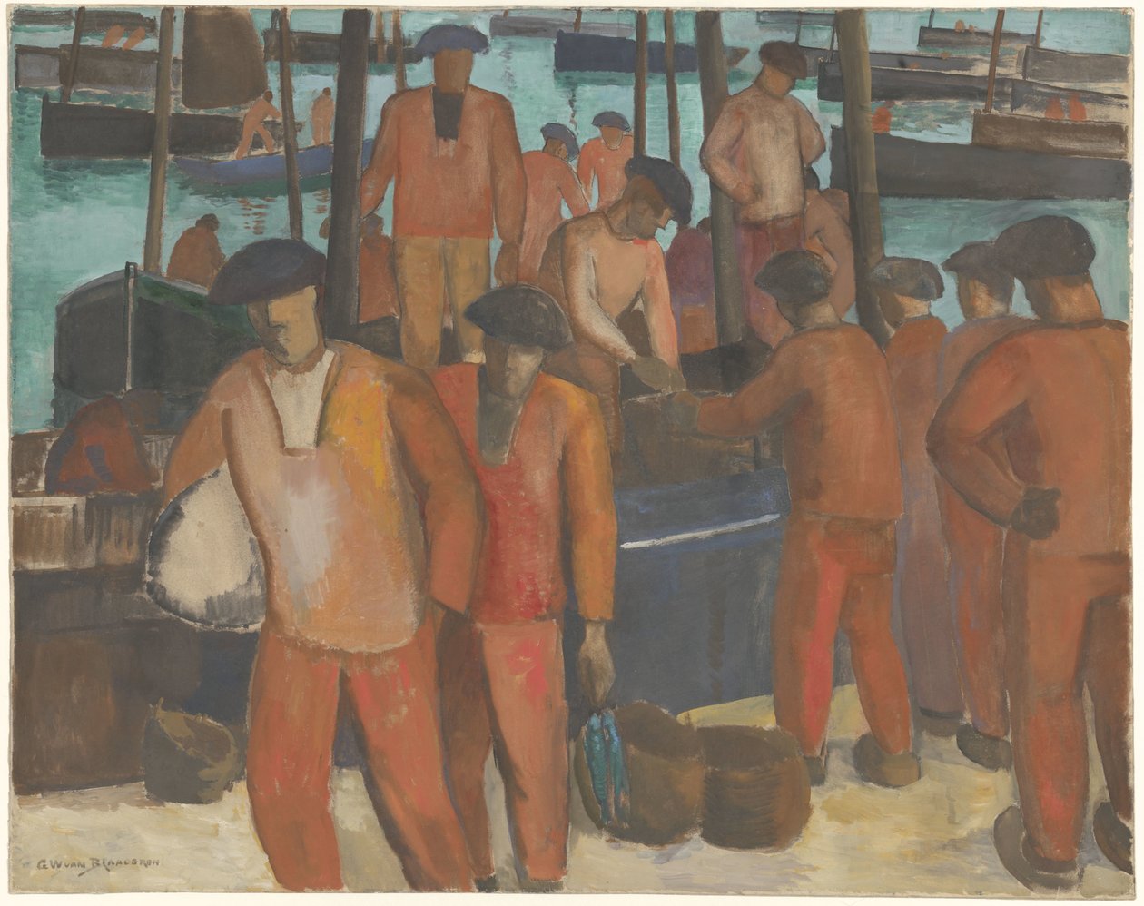 Puerto de Douarnenez de Gerrit van Blaaderen