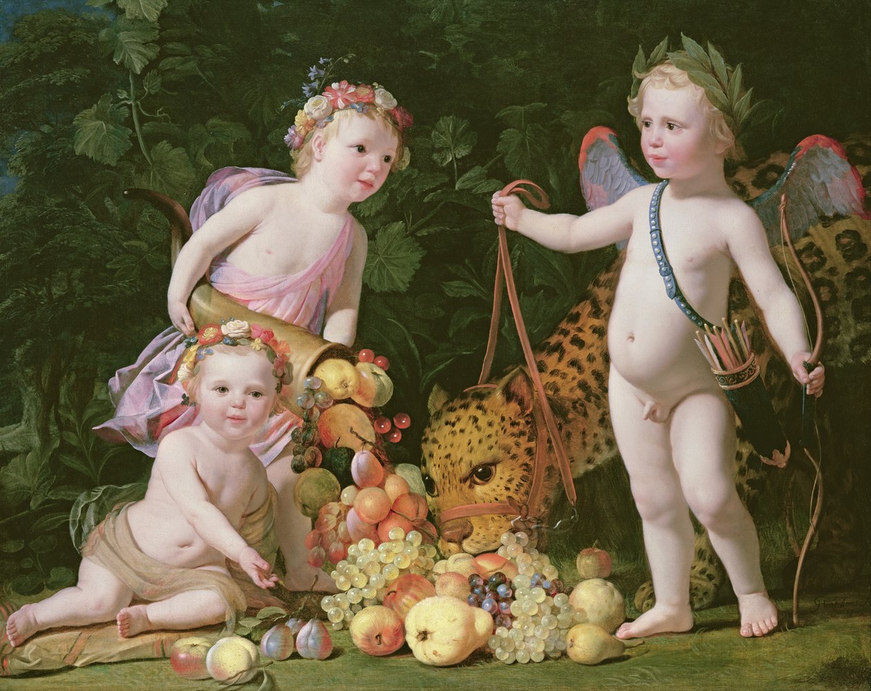 Una alegoría de la paz y la abundancia, 1629 de Gerrit van Honthorst
