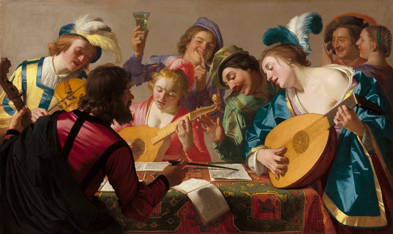 El concierto, 1623 de Gerrit van Honthorst