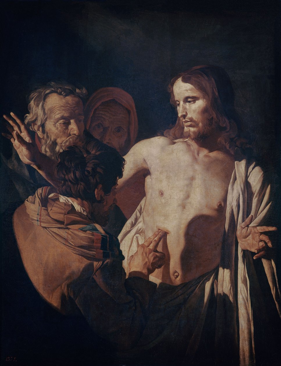 La Incredulidad de Santo Tomás, c.1620 (óleo sobre lienzo) de Gerrit van Honthorst