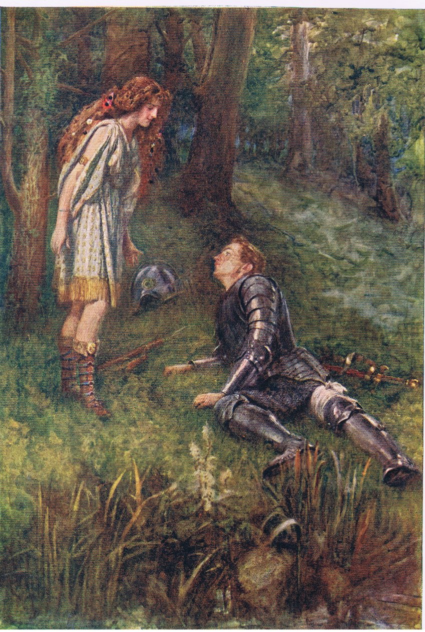 Belphoebe y Timius, Cuentos de la Reina de las Hadas publicados por George Harrap and Company de Gertrude E. Demain (after) Hammond
