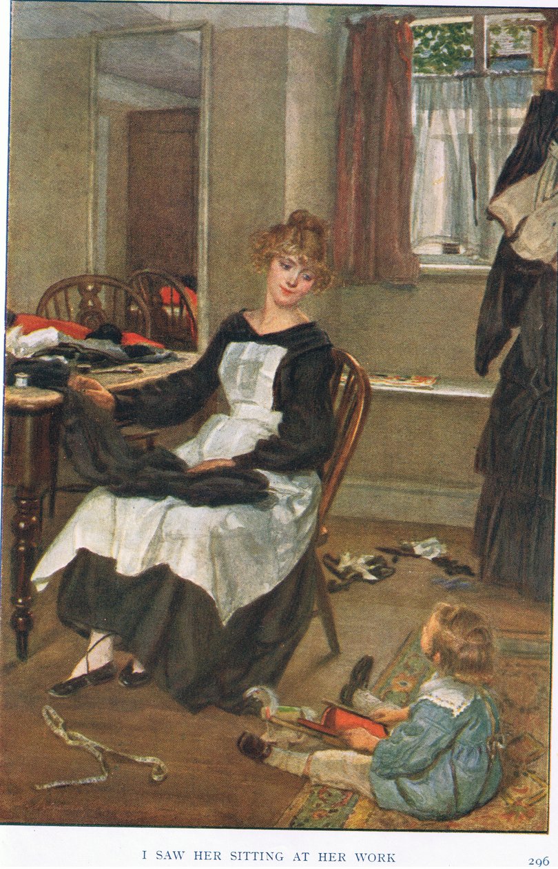 La vi sentada en su trabajo de Gertrude E. Demain Hammond