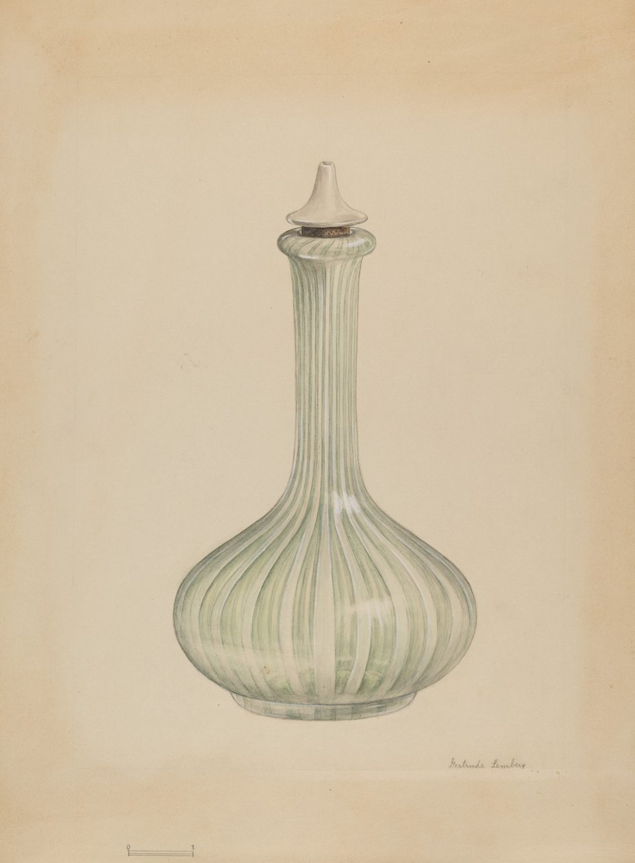 Botella de barbería de Gertrude Lemberg