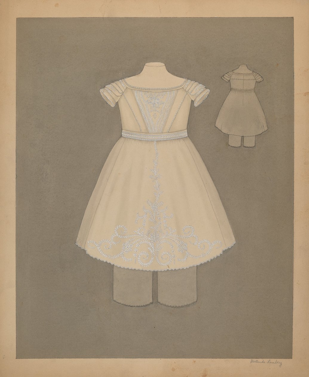Vestido de niño de Gertrude Lemberg