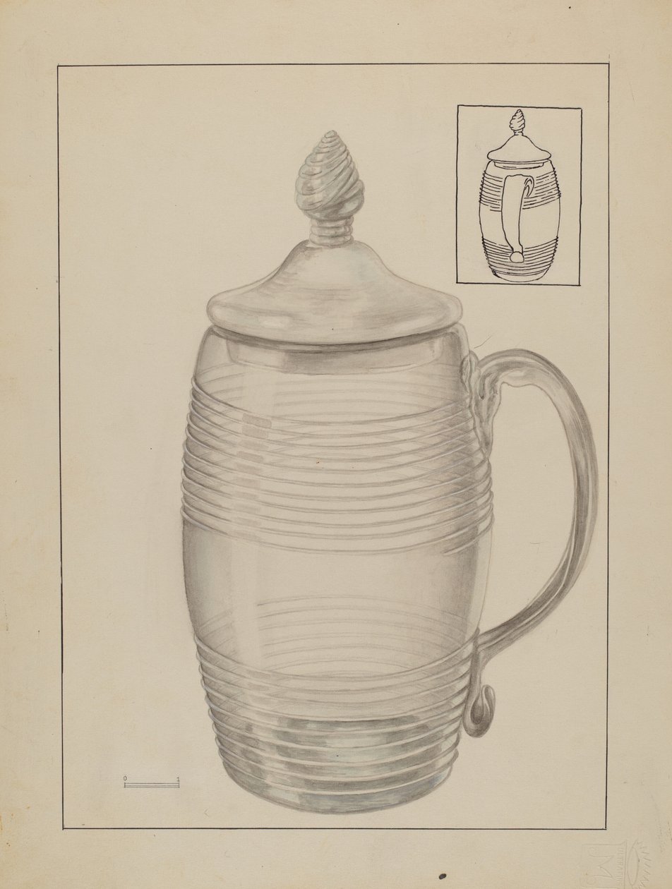 Taza Cubierta, c. 1936 de Gertrude Lemberg