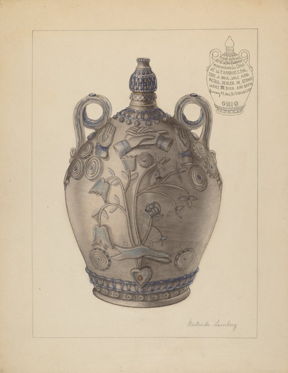 Jarra con Tapón, c. 1937 de Gertrude Lemberg
