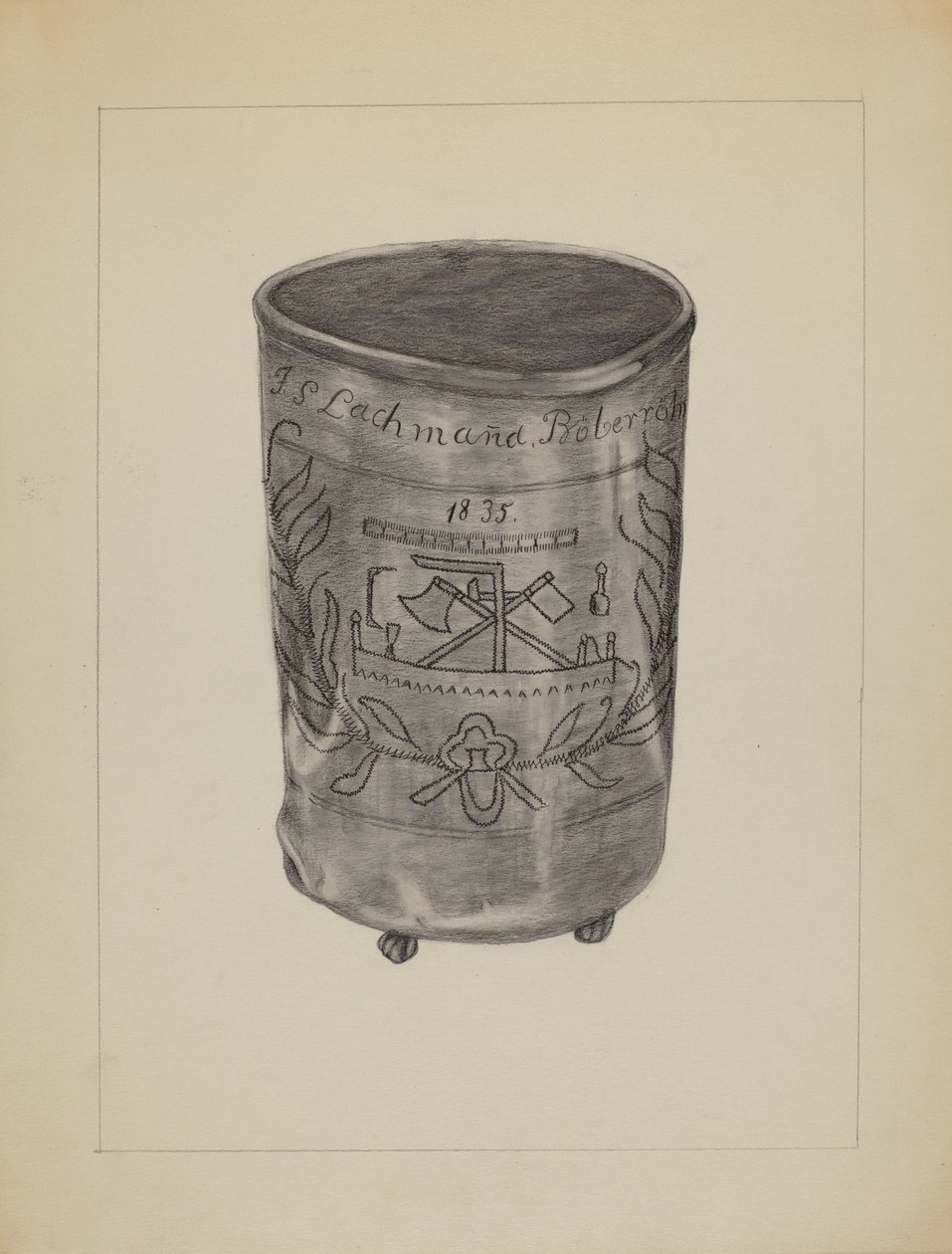Vaso de peltre, c. 1936 de Gertrude Lemberg