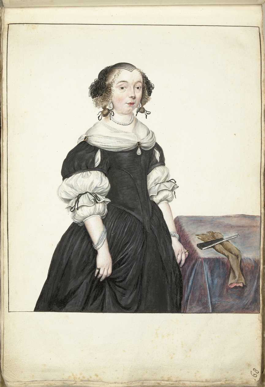 retrato, de, un, mujer de Gesina ter Borch