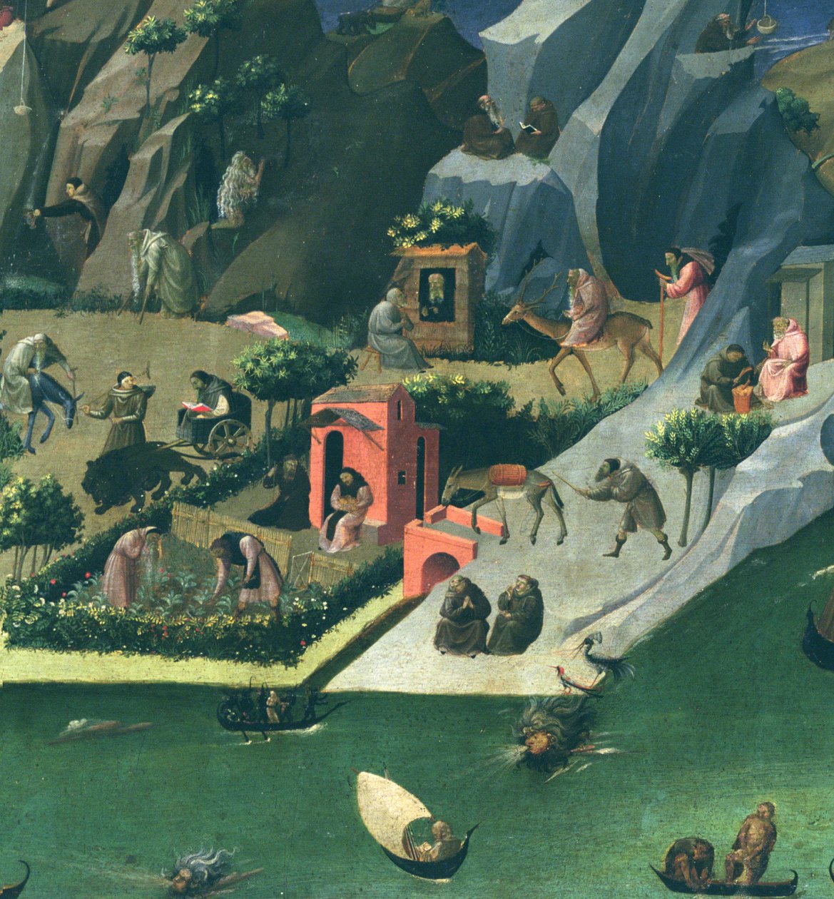 La Tebaida, c.1410 (detalle) de Gherardo Starnina