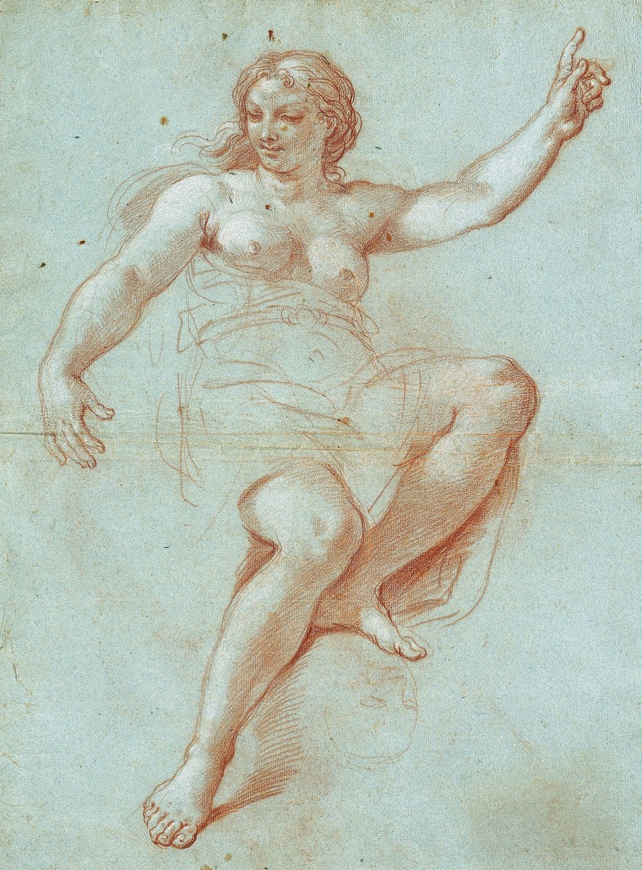 Estudio para la Figura de Aurora de Giacinto Calandrucci